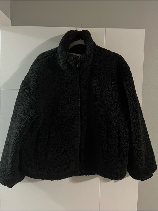Levi's Jackets & Blazers - Levi's Black Teddy Sherpa Zip-Up Jacket